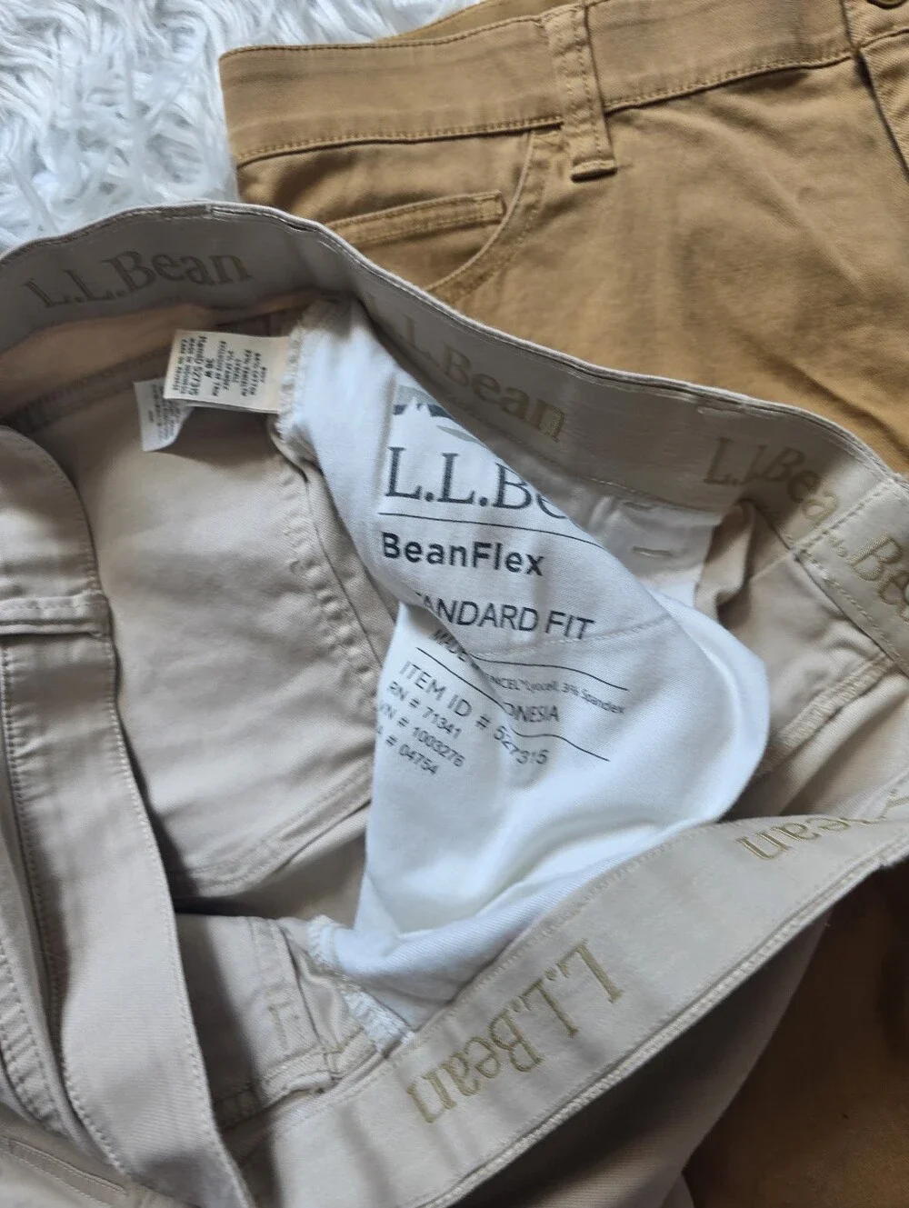 L.L. Bean Shorts in Beige and Camel